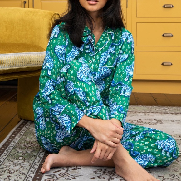 Printfresh Other - Printfresh Tiger Queen Long Cotton Pajama Set Size Medium